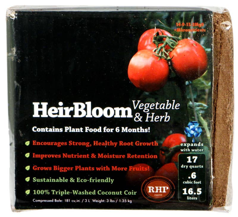 HeirBloom Vegetable Blend Fertilized 0.6 Cu FT