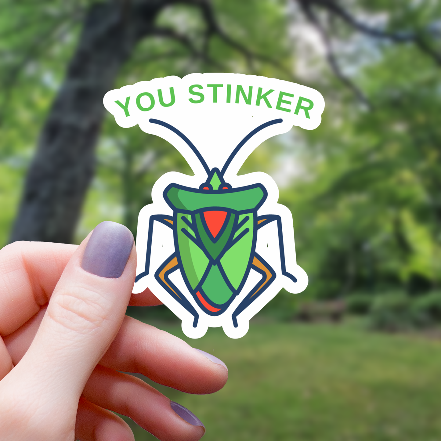 You Stinker Funny Insect Pun Sticker - 3"