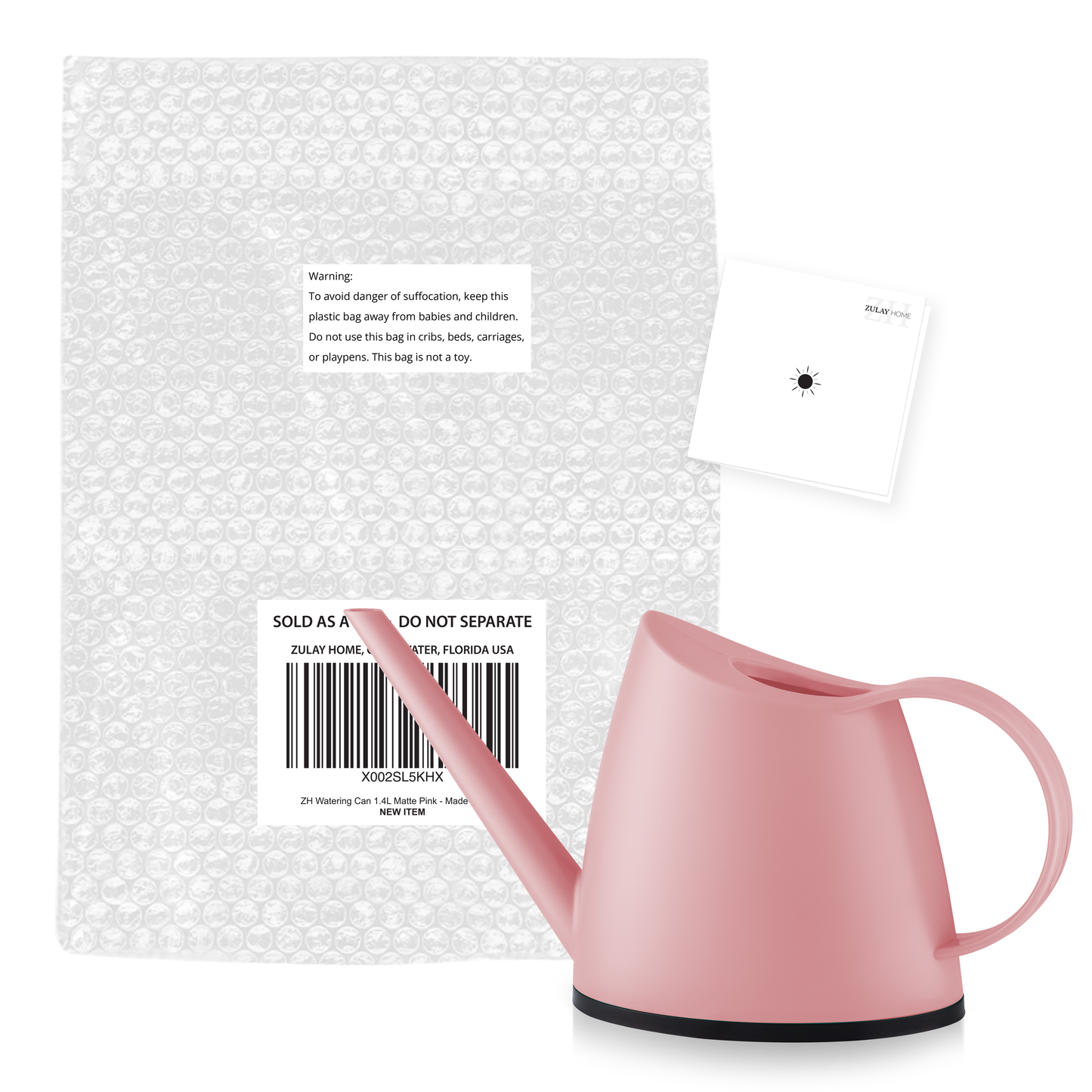 Translucent Watering Can 1.4L: Pink
