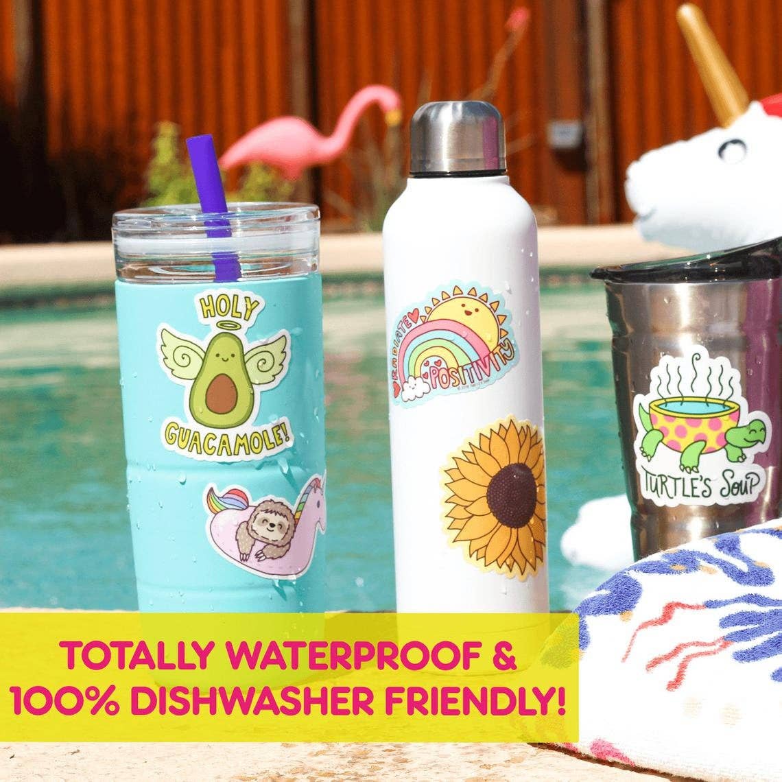Friend To Bugs Waterproof Water Bottle Vinyl Sticker