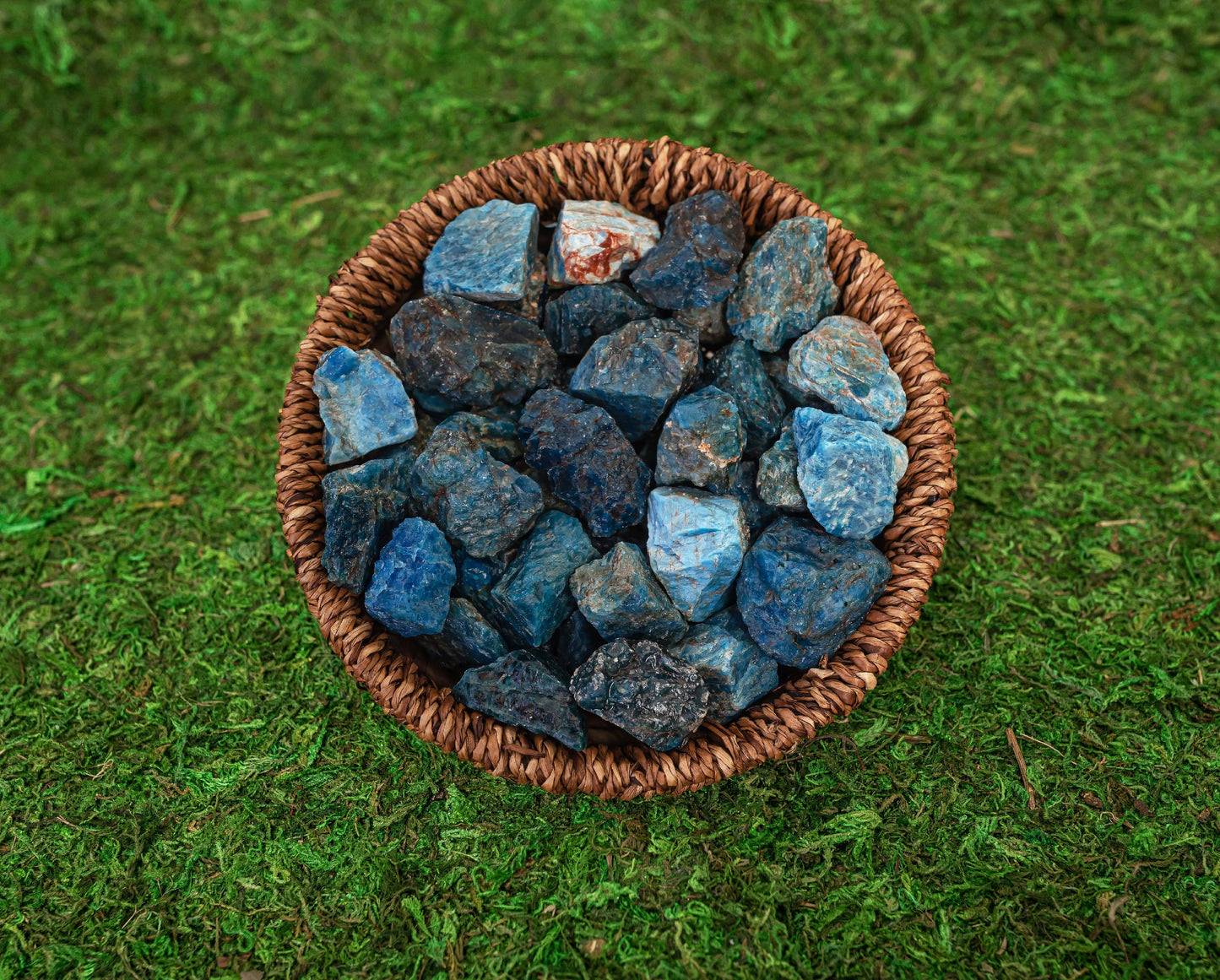 Rough Blue Apatite Crystal