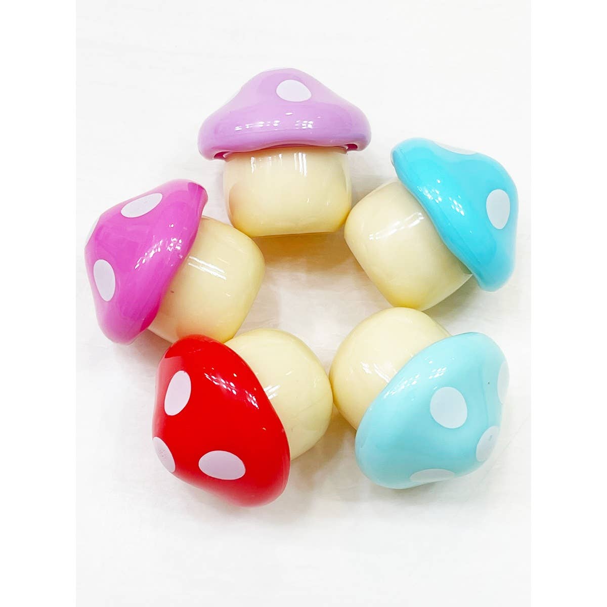 Cute Mushroom Lip Balm: MIX COLOR / ONE