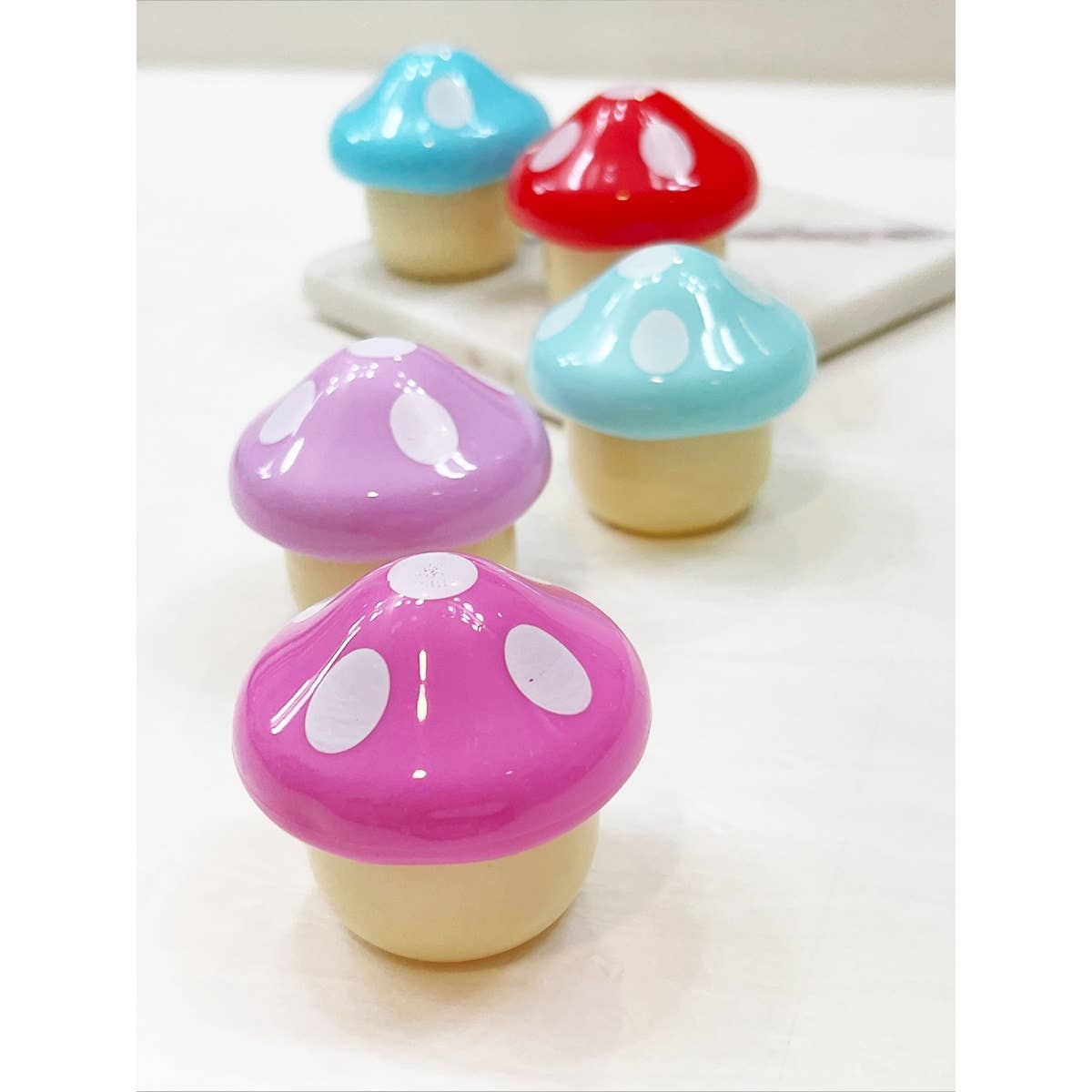 Cute Mushroom Lip Balm: MIX COLOR / ONE