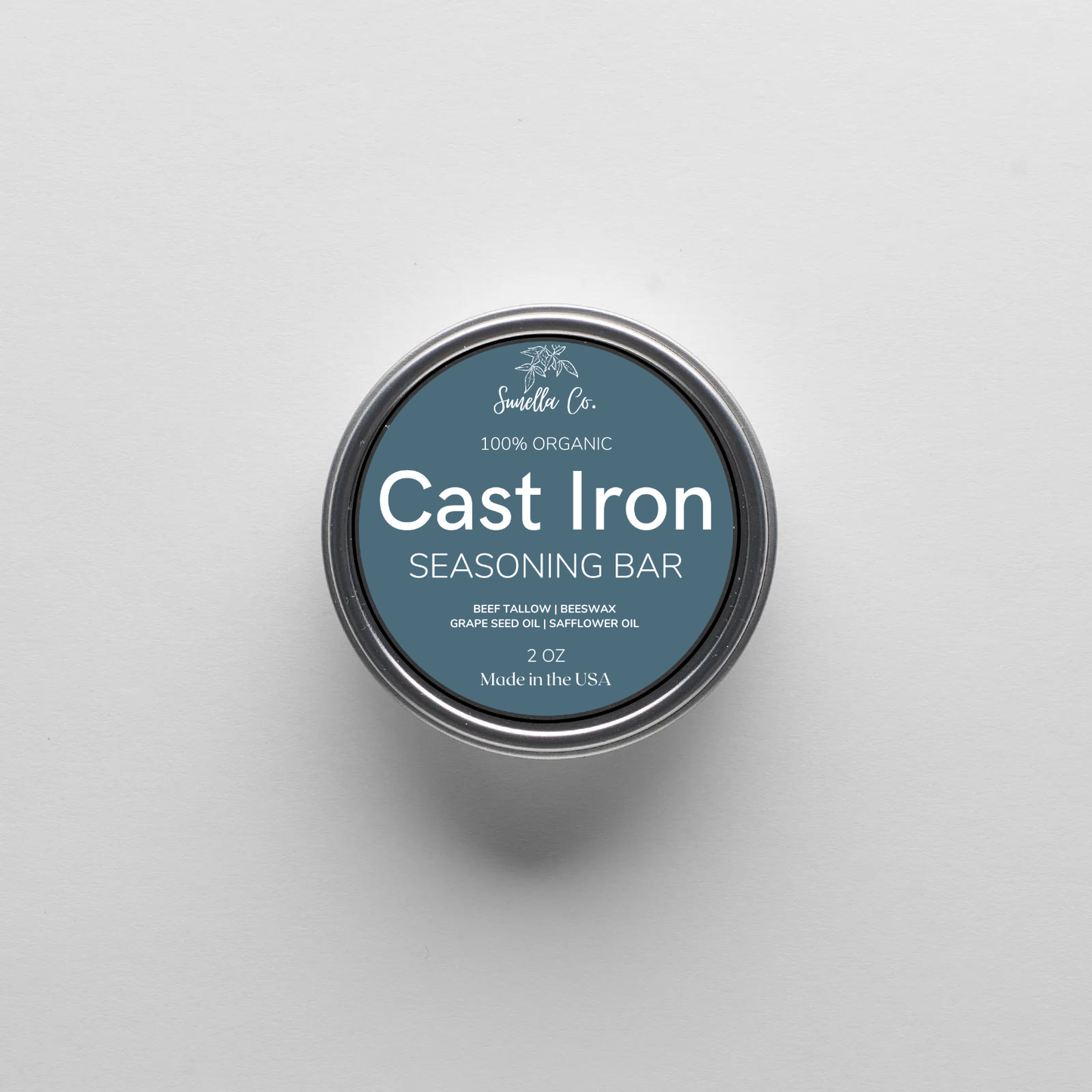 Cast Iron Seasoning: With Tin and Packaging