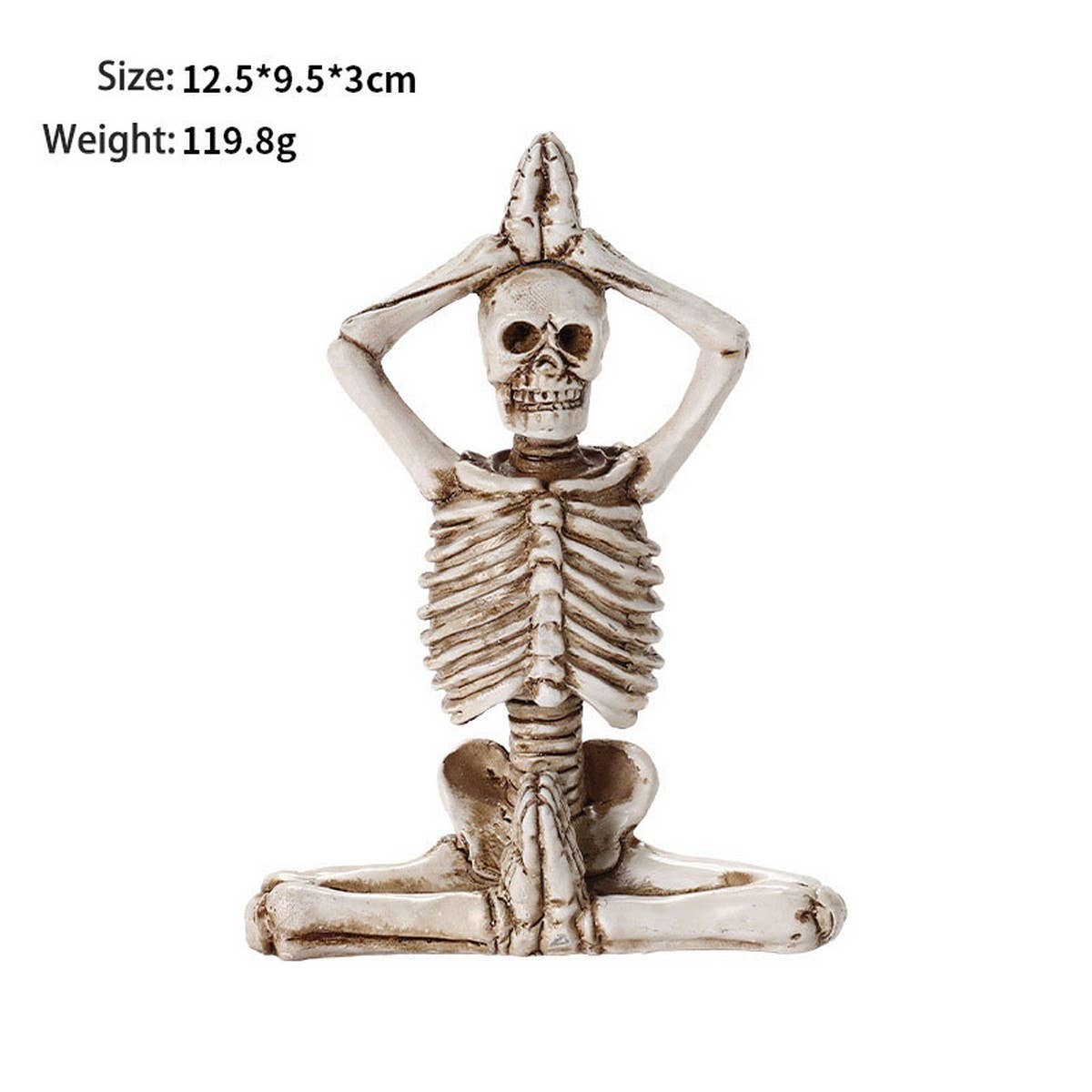 Scary Yoga Skeleton Halloween Garden Deco