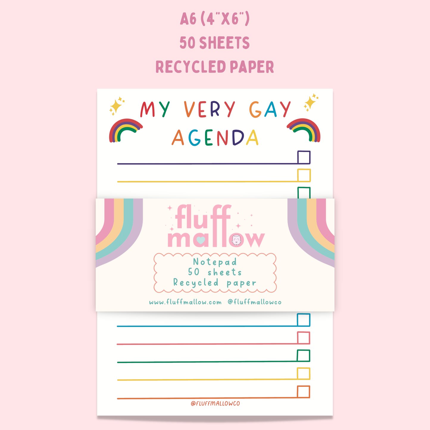 A Gay agenda notepad (4"x6")