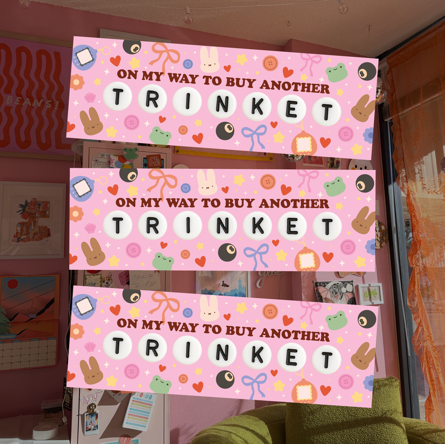 Buying a Trinket MAGNETIC Bumper Sticker