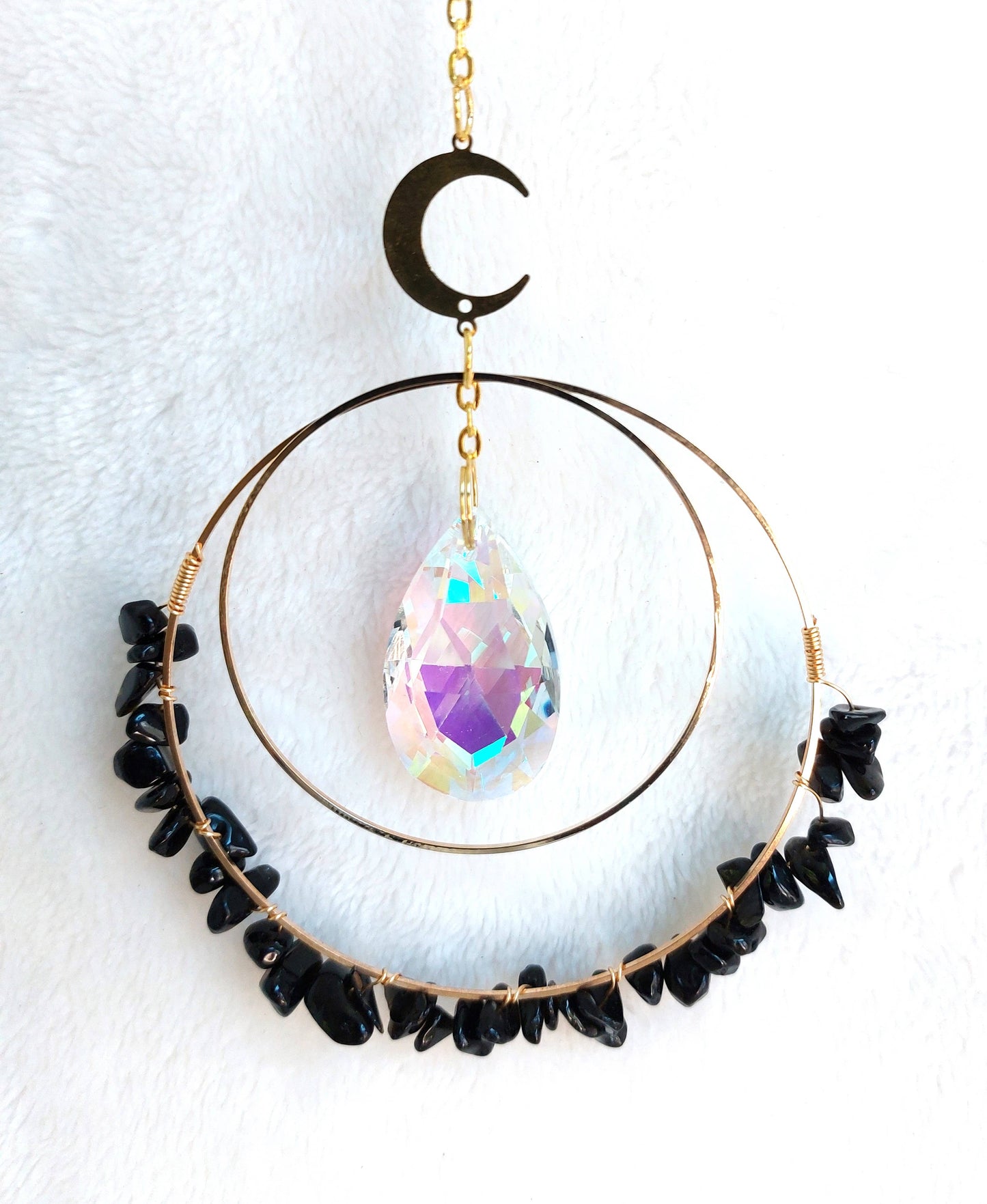 Chip Crystal Suncatcher: Amethyst