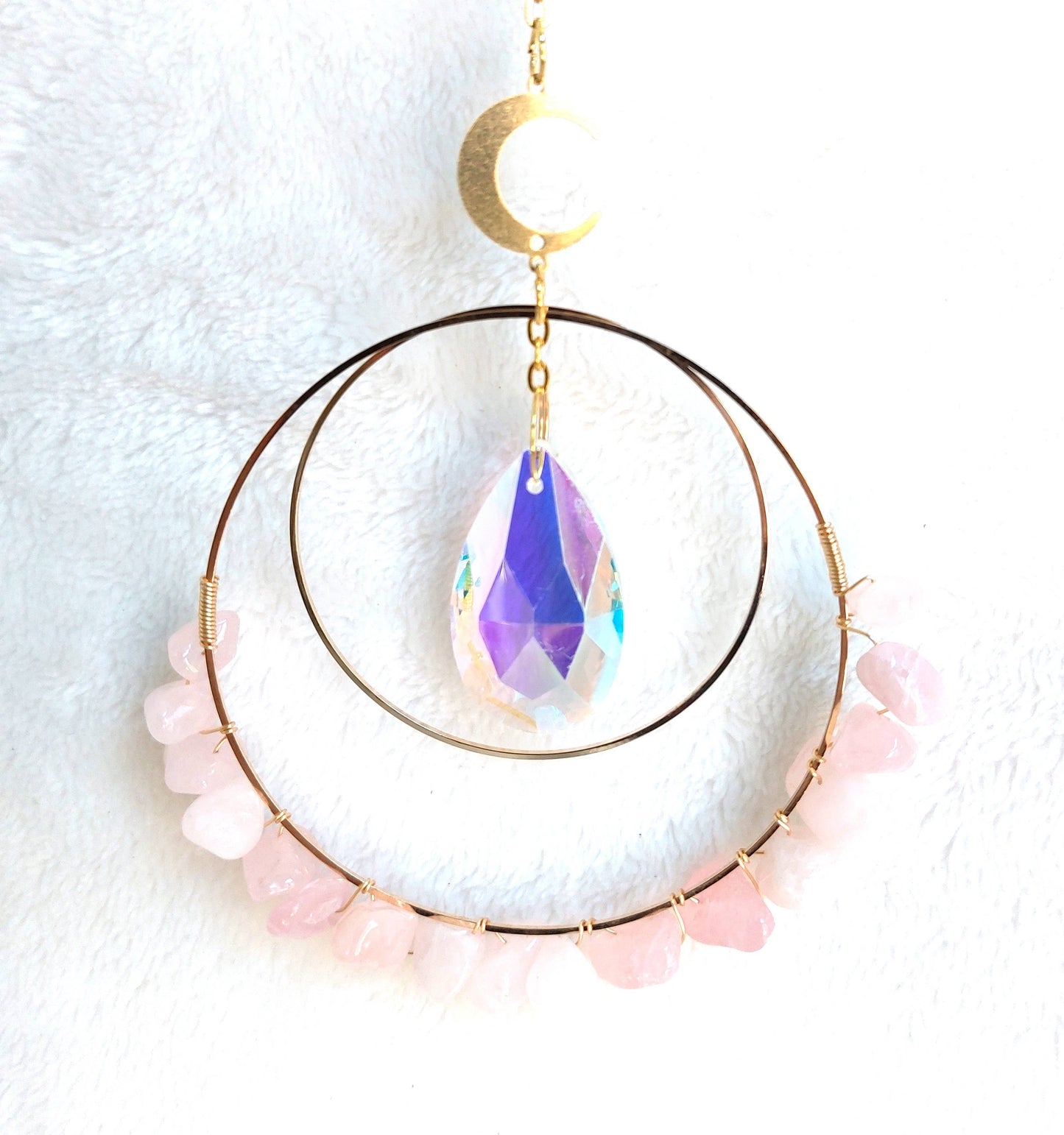 Chip Crystal Suncatcher: Amethyst