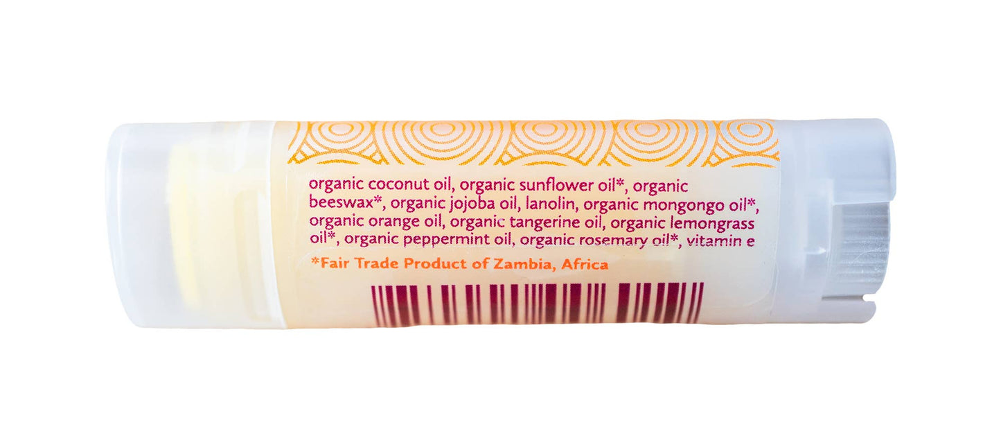 Tangerine Organic Beeswax Lip Balm