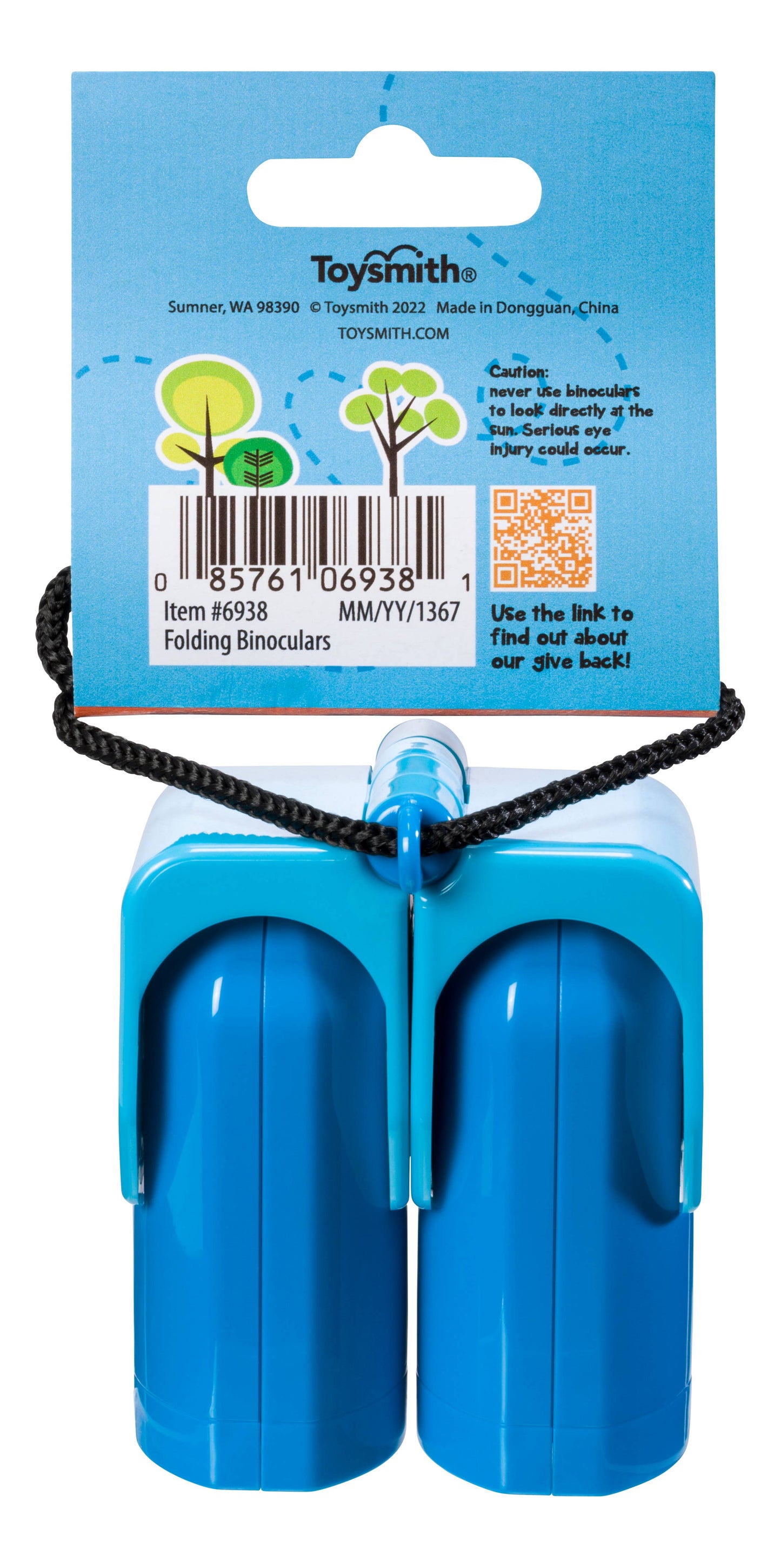 Outdoor Discovery Folding Binoculars, Assorted Colors