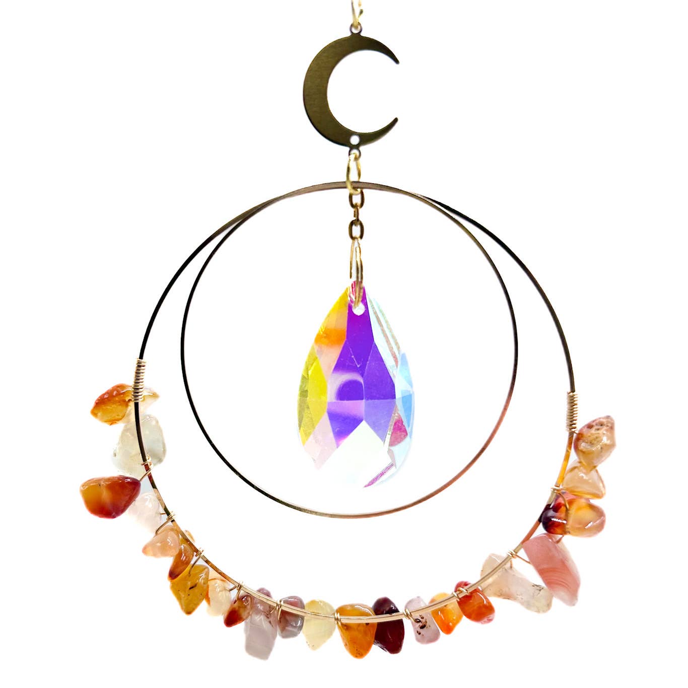 Chip Crystal Suncatcher: Amethyst