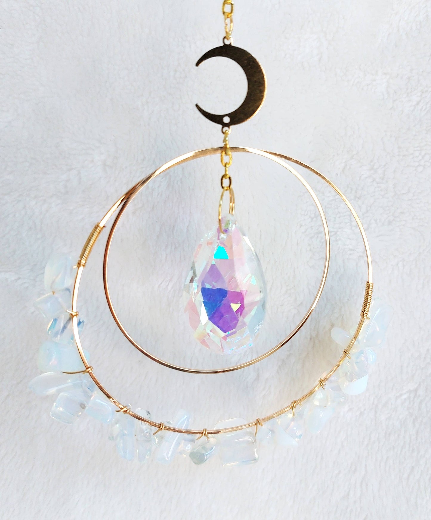 Chip Crystal Suncatcher: Amethyst