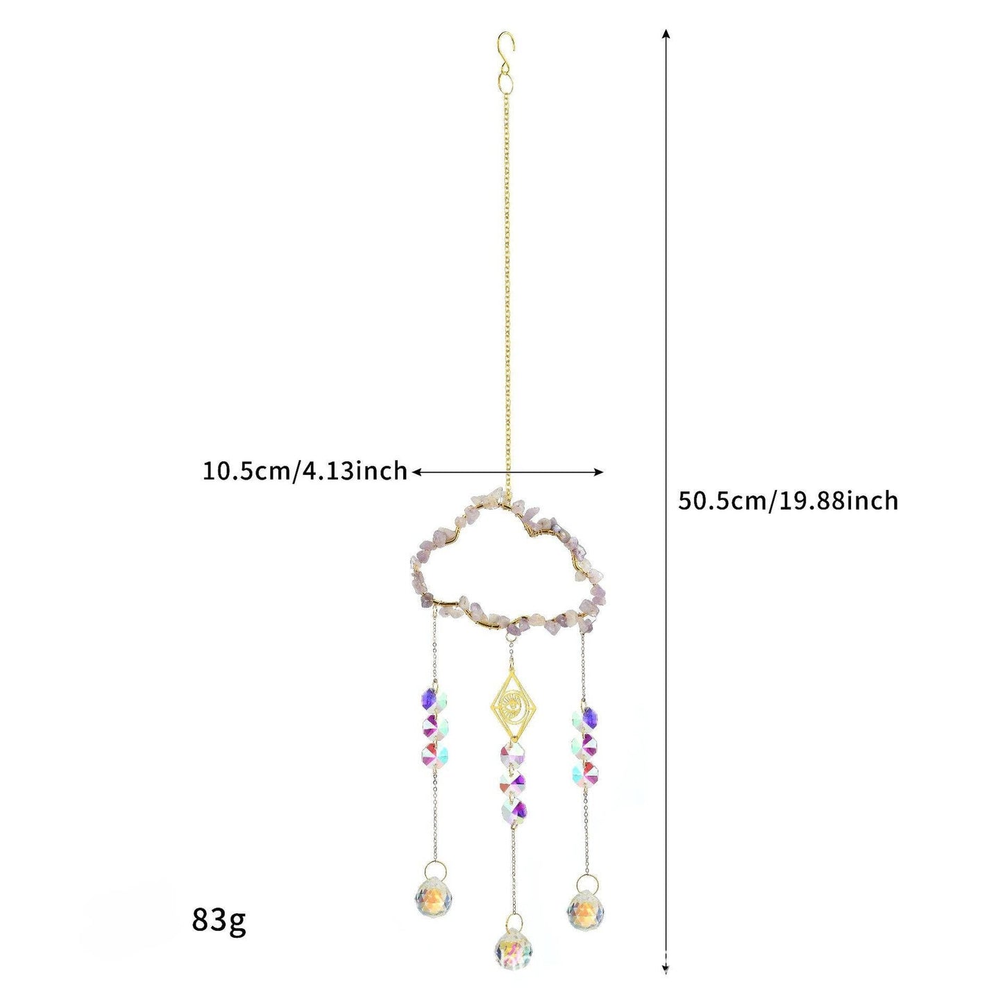 Cloud Stone Cross Crystal Home Hangings DP25A919