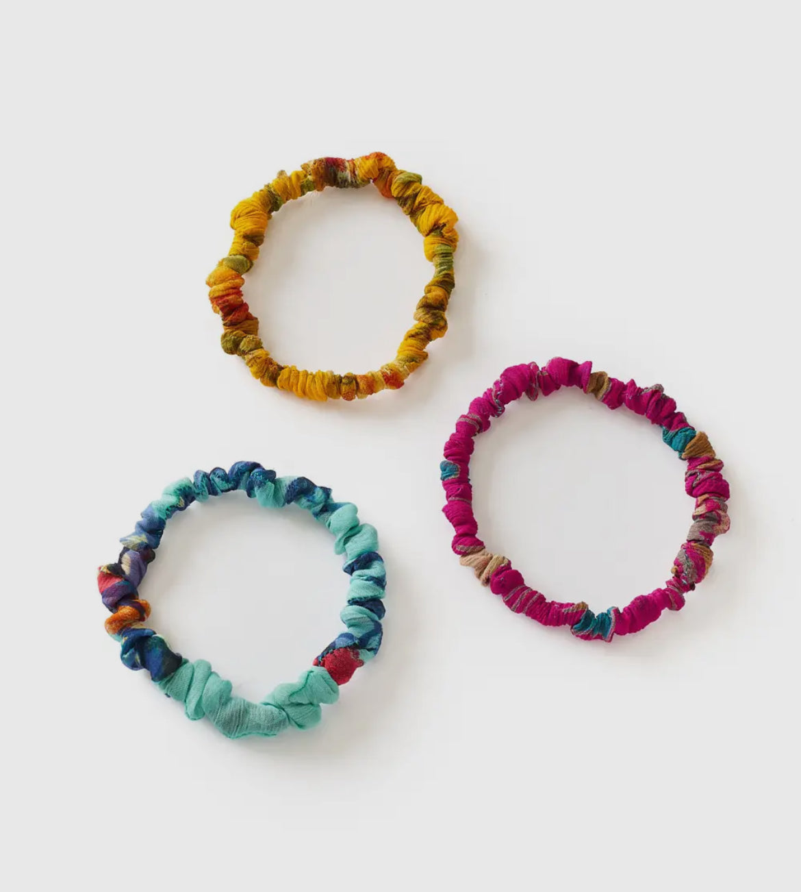 Priya Multi-Use Scrunchie/Bracelet -
Set of 3 Assorted