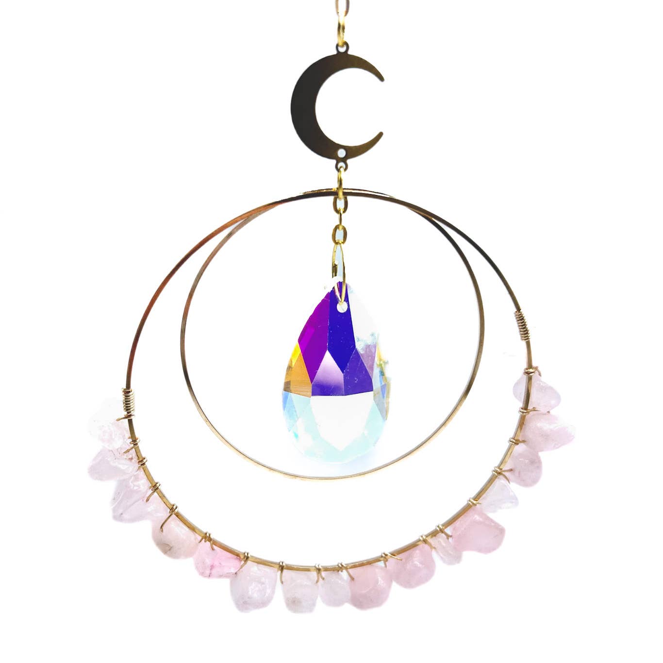 Chip Crystal Suncatcher: Amethyst