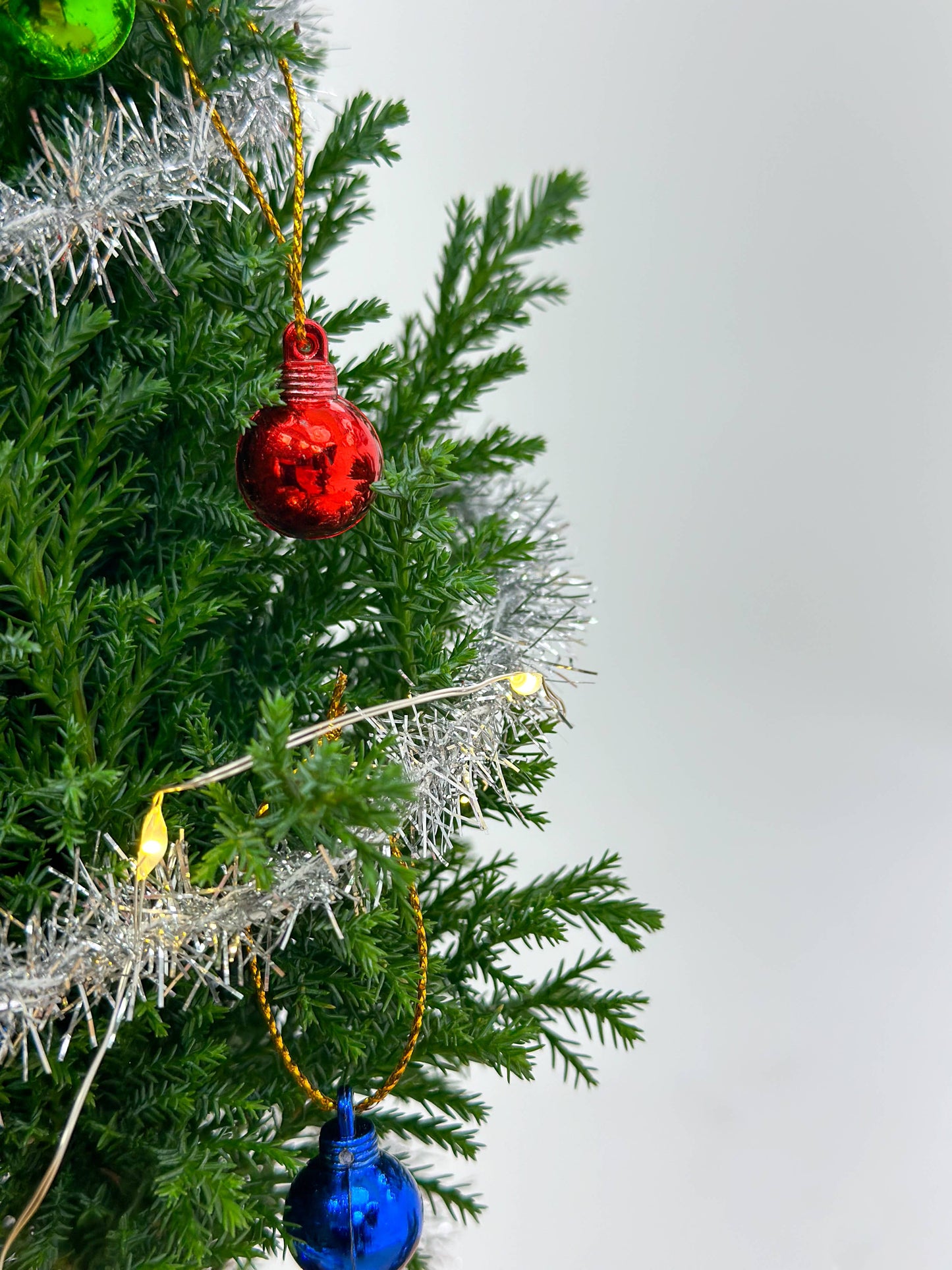Plant Decoration Kit With Working Christmas Lights