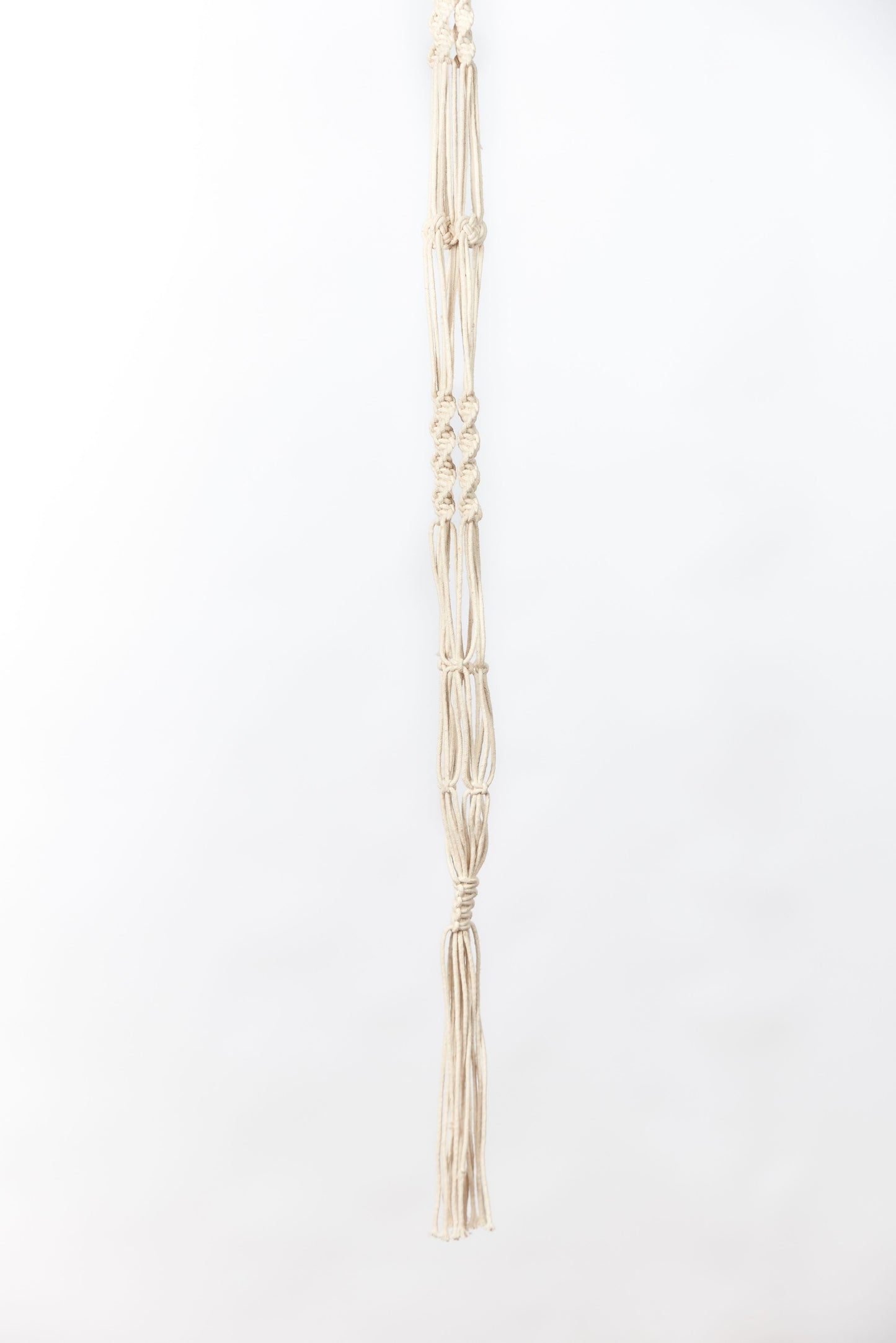 42" Cotton Woven Plant Hanger- Twisted Cord