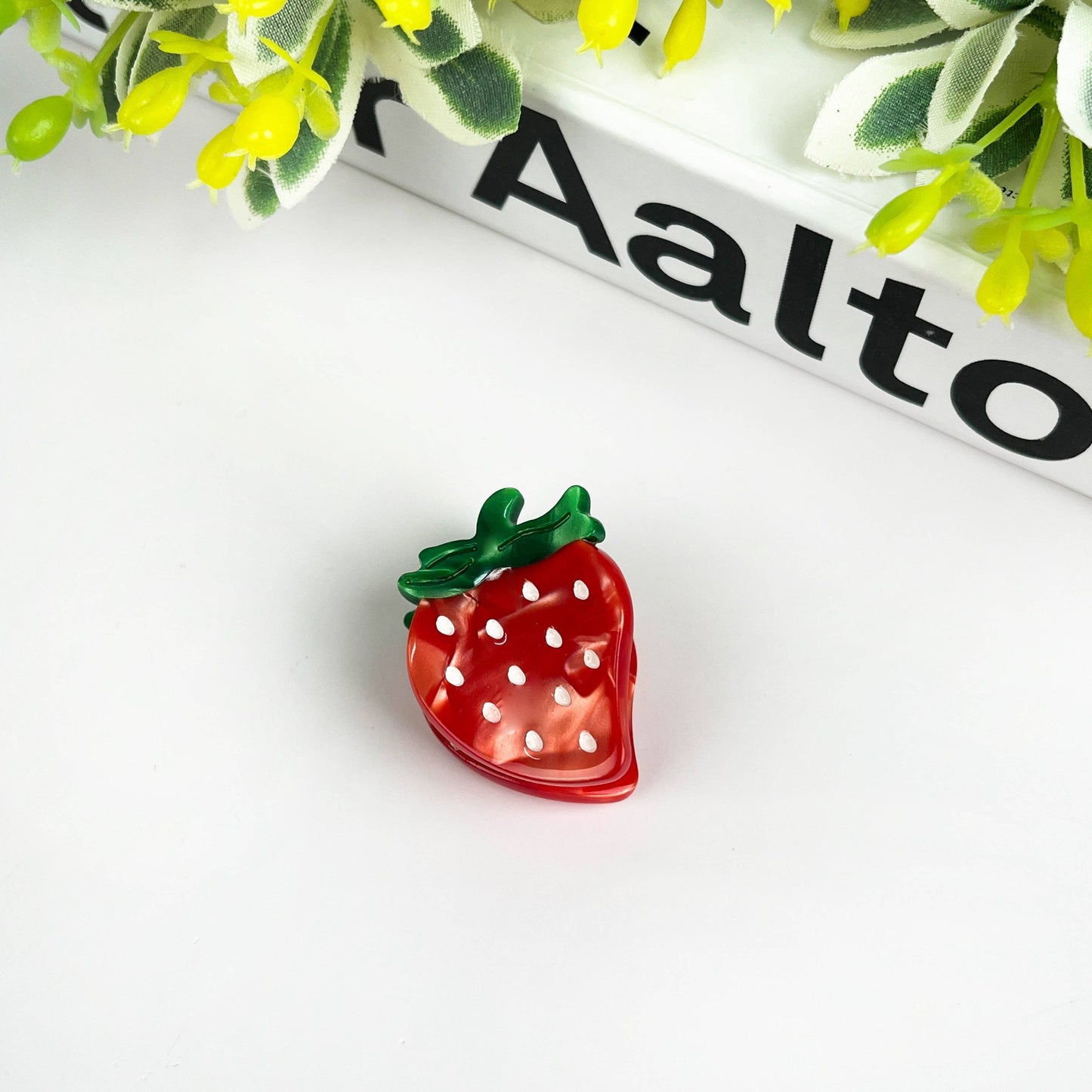 2PCS Strawberry Mini Hair Clip