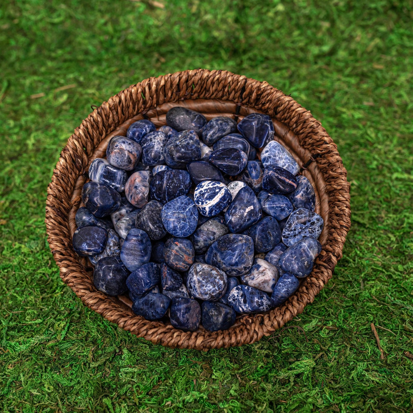 Smooth Natural Sodalite Crystals
