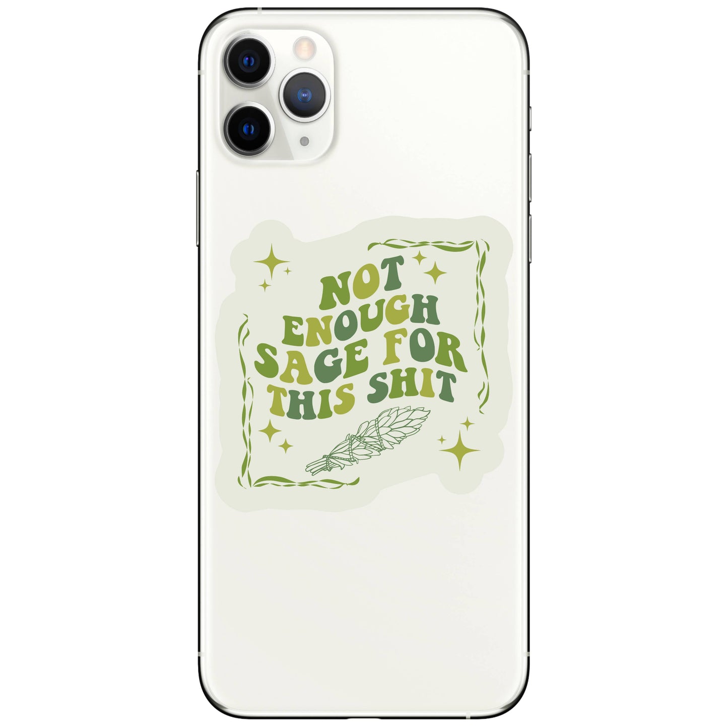 Sage Energy Crystal Swear Funny High Quality Vinyl Sticker