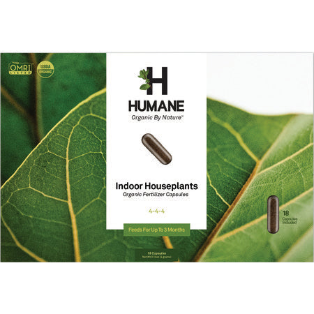 indoor plant food fertilizer Humane 18pk Houseplant Organic & Natural Indoor Plant Food Capsules