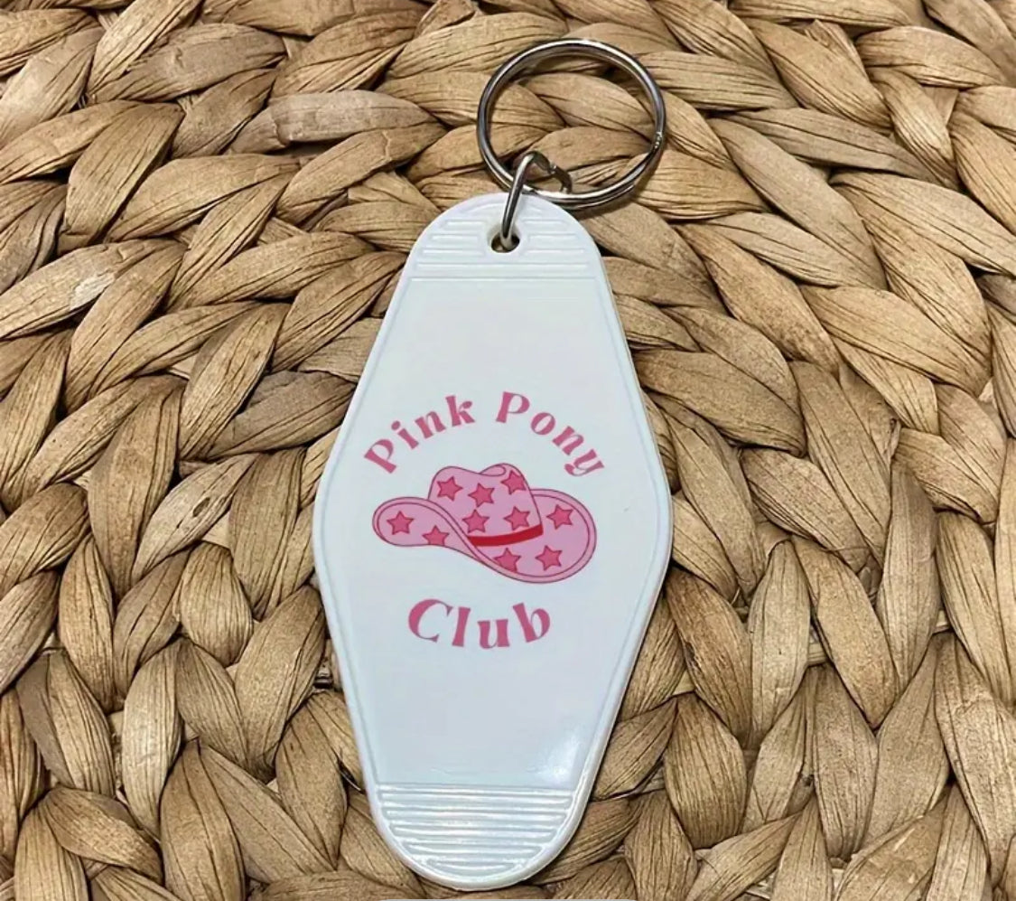 Pink Pony Club Keychain