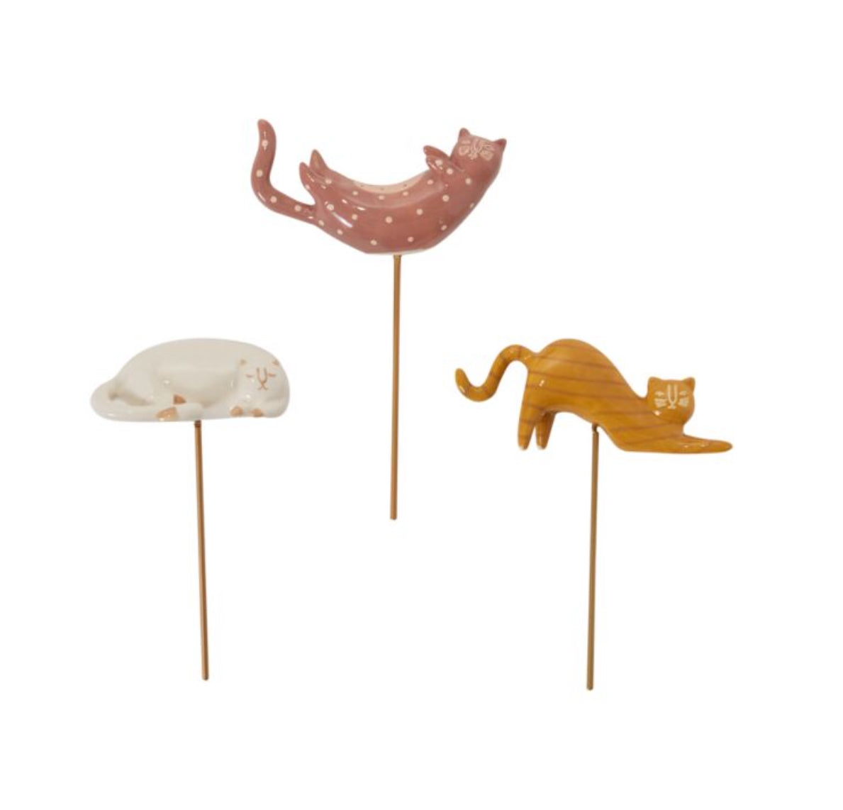 Curious Cats Plant Stick