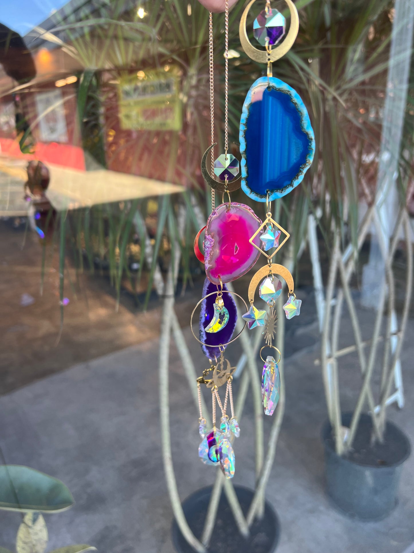 Crystal Agate Suncatcher