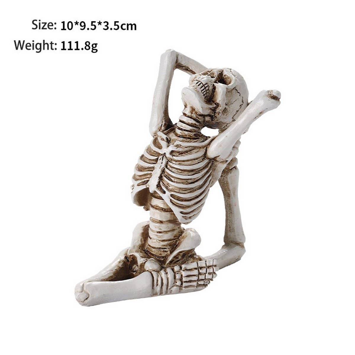 Scary Yoga Skeleton Halloween Garden Deco