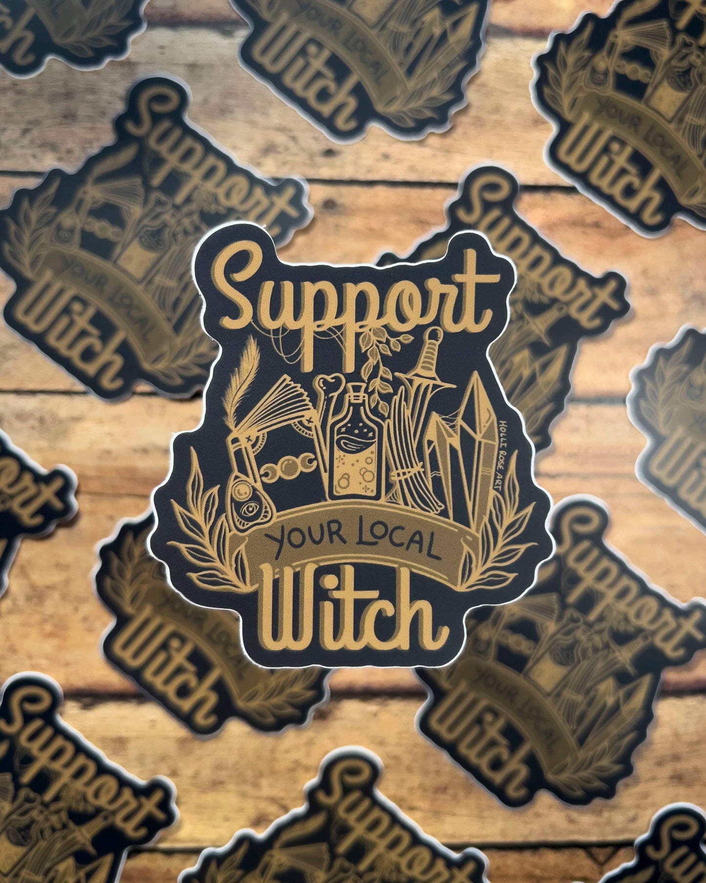 Support Your Local Witch Sticker