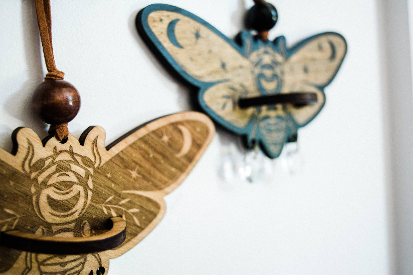 Cicada Airplant Holder Hanging Mini Suncatcher: Without Airplant / Stained Black