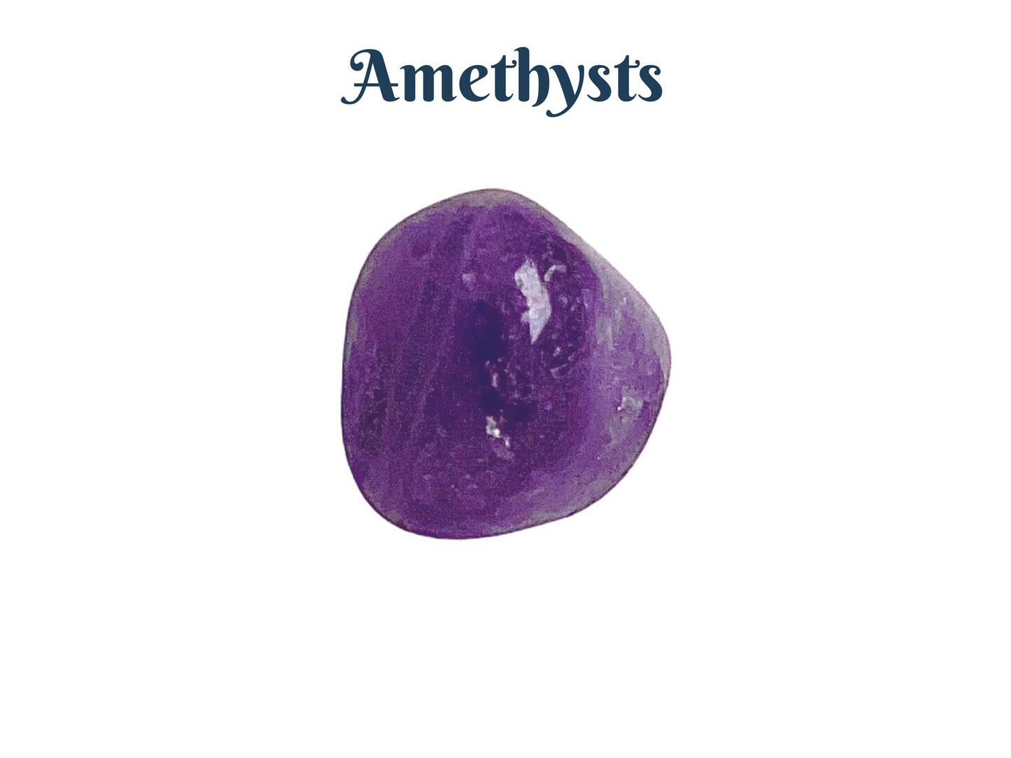 Tumbled Smooth Natural Amethyst Crystals: 1 Tumbled Amethyst