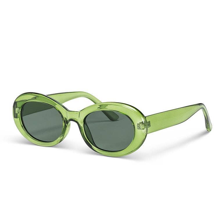 Oval Frame Sunglasses-3 Assorted-5.75"W