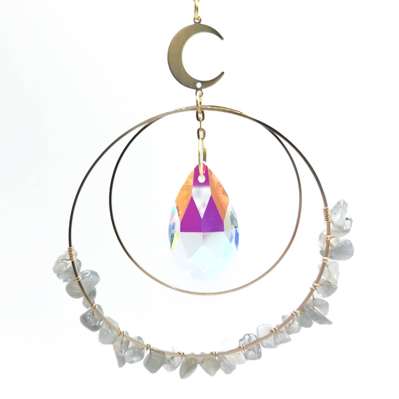 Chip Crystal Suncatcher: Amethyst
