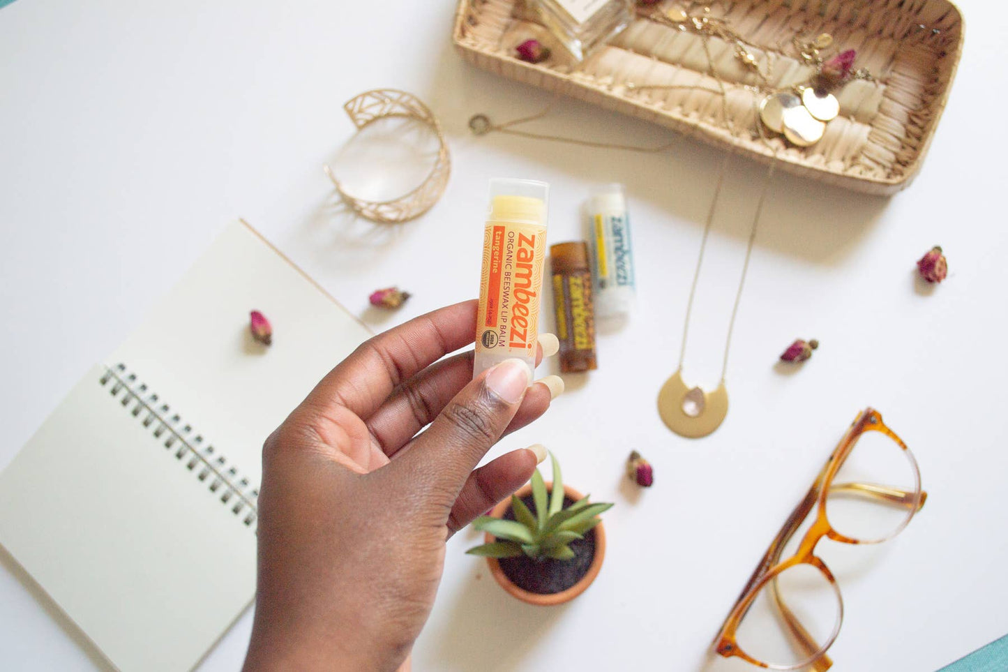Tangerine Organic Beeswax Lip Balm