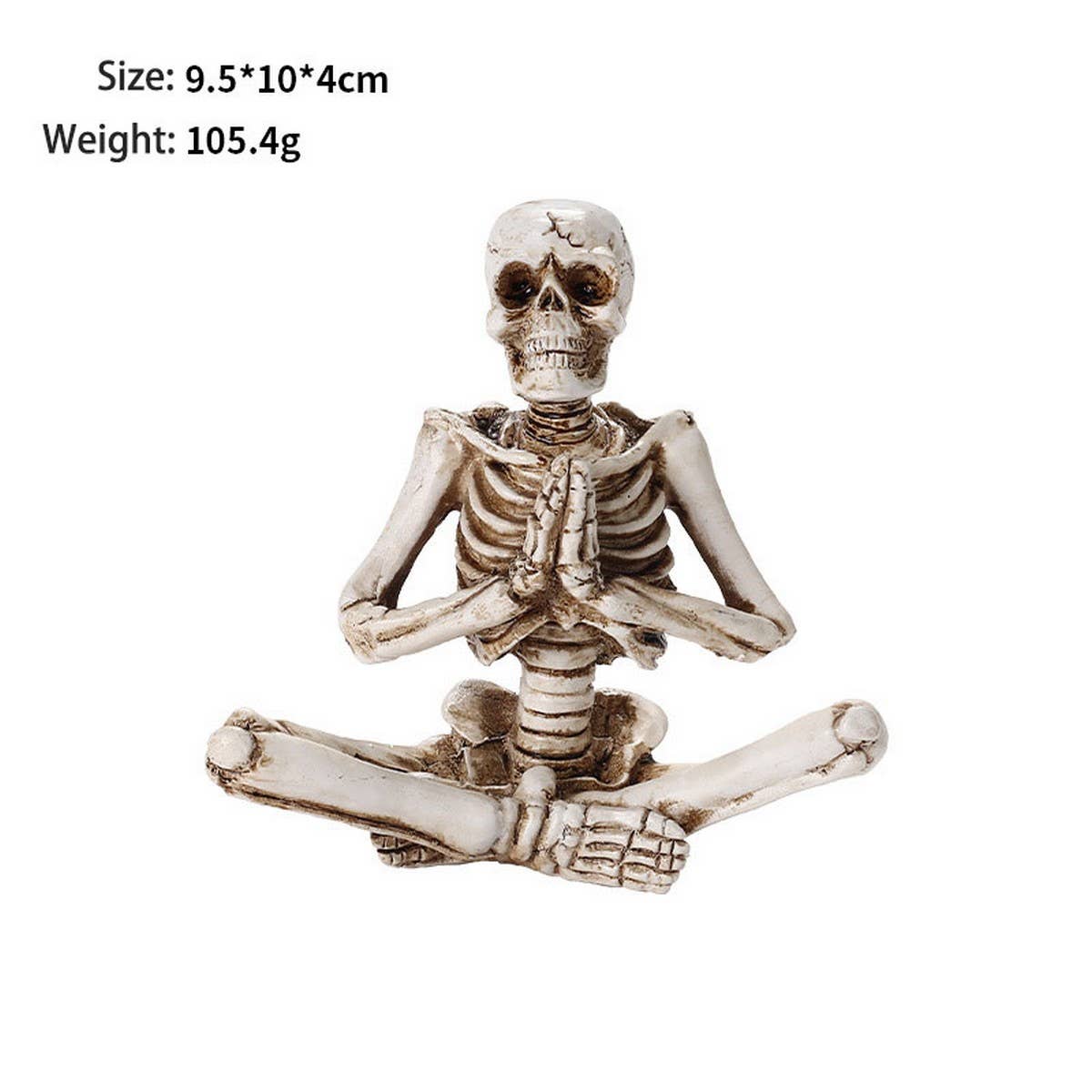 Scary Yoga Skeleton Halloween Garden Deco