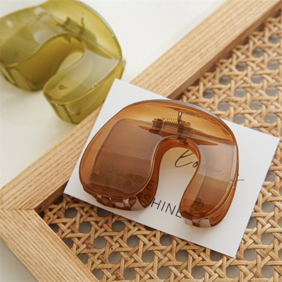 Hair Claw Clip Elegant Minimalist Design_CWAHA1960: Green / (OS) 1