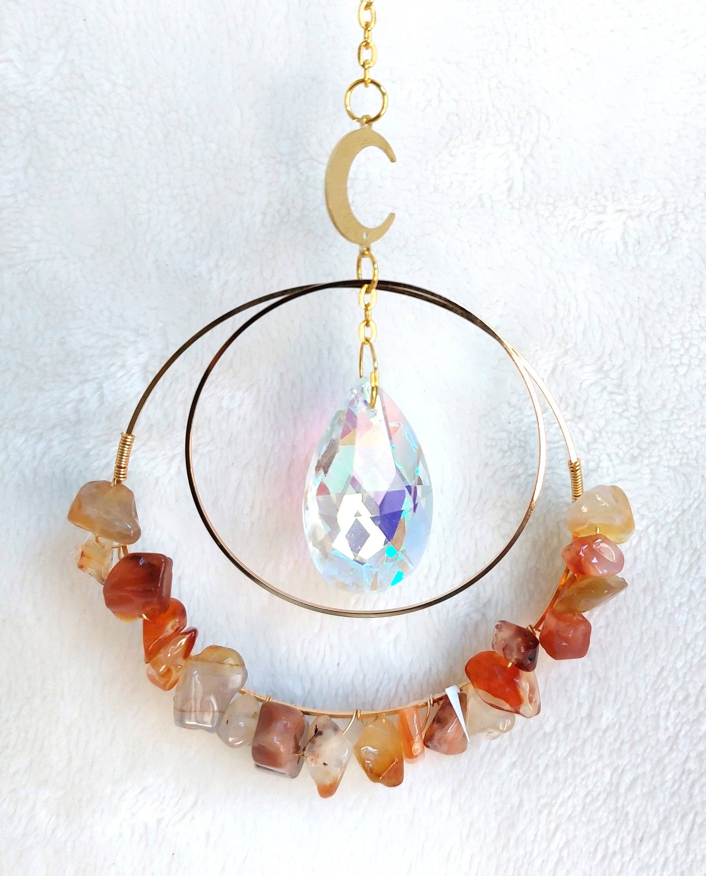 Chip Crystal Suncatcher: Amethyst