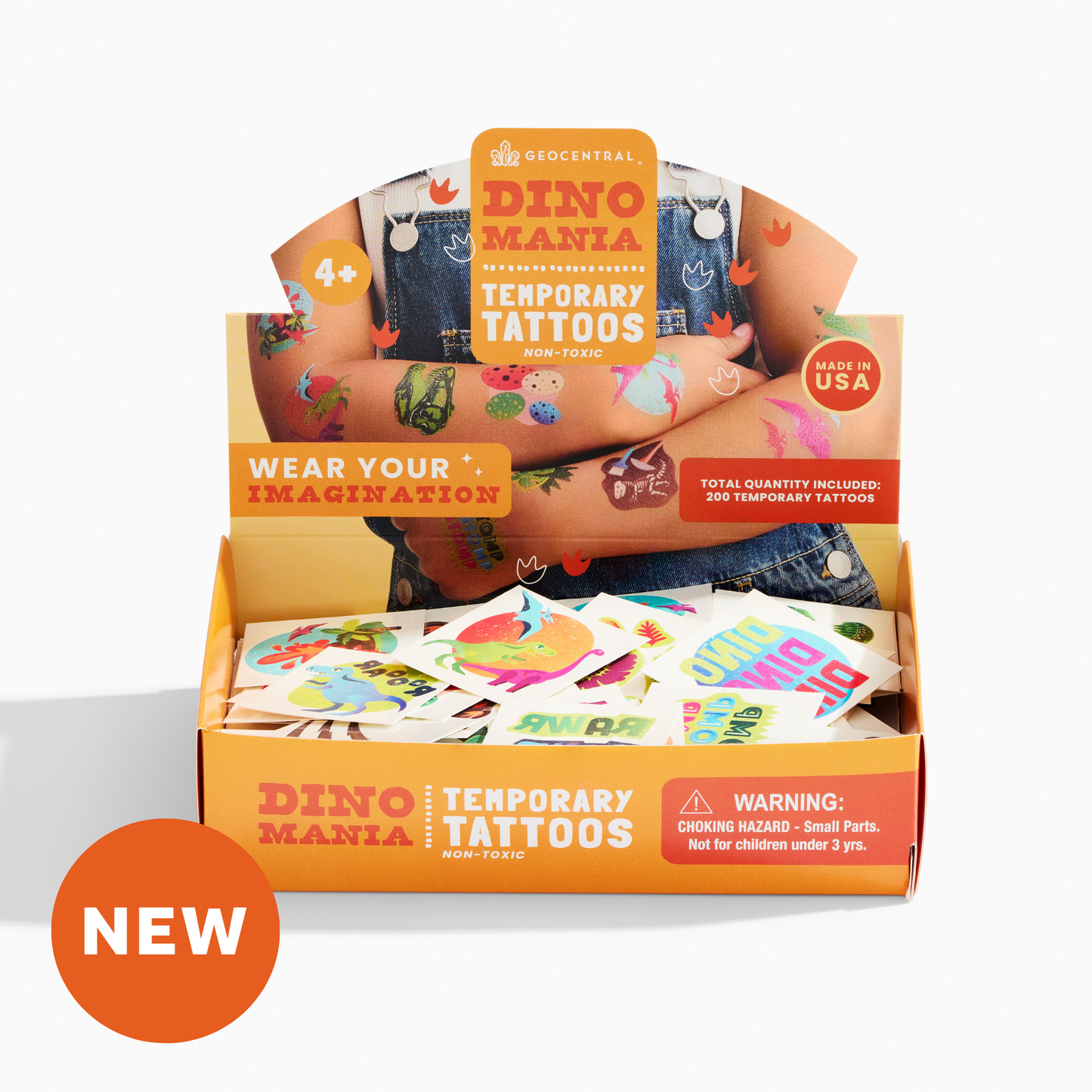 Dino Mania Temporary Tattoos – USA MADE!