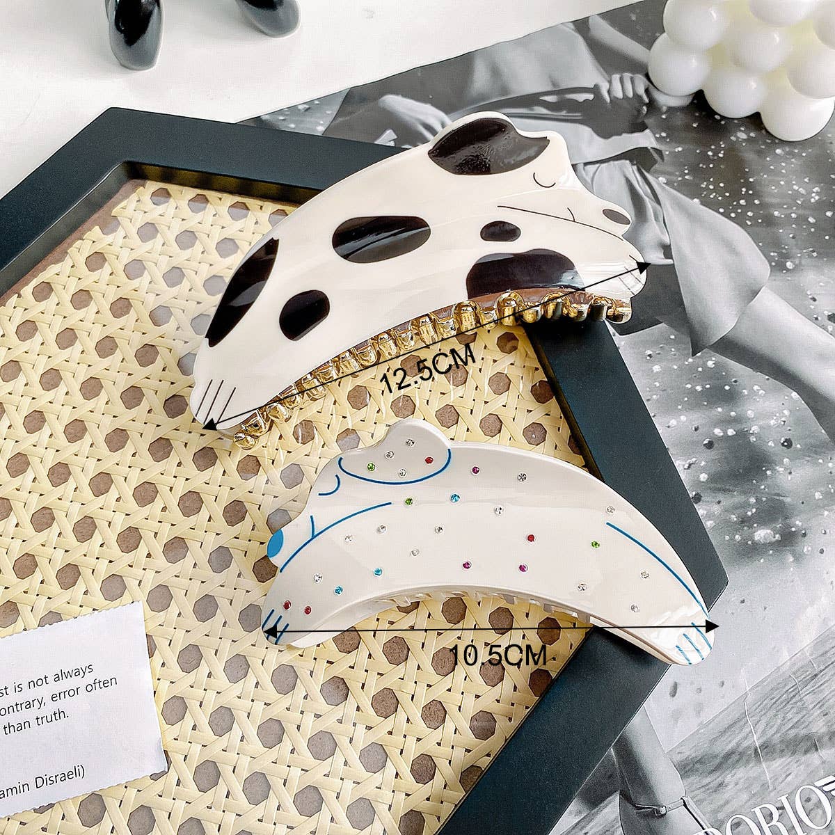 Large Dog Spot Hair Claw Clip, Cute & Stylish_CWAHA0387