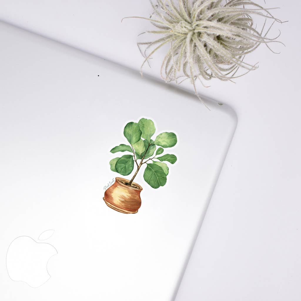 Fiddle Fig Plant Sticker