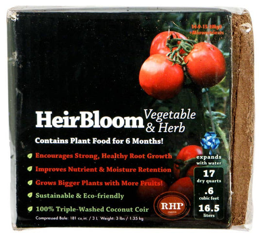 HeirBloom Vegetable Blend Fertilized 0.6 Cu FT