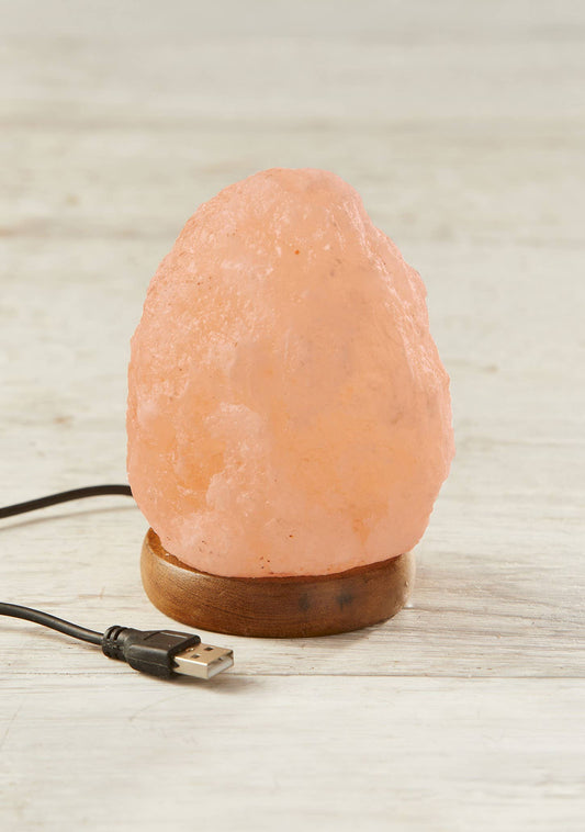 Usb Colour Changing Himalayan Salt Lamp 8 X 8 X 10cm