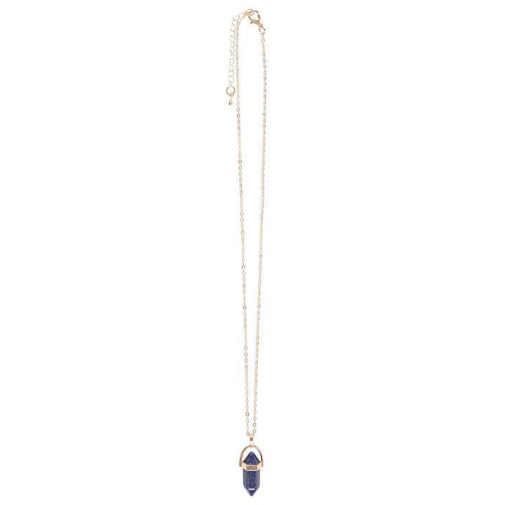 Lapis Lazuli Crystal Pendant Necklace