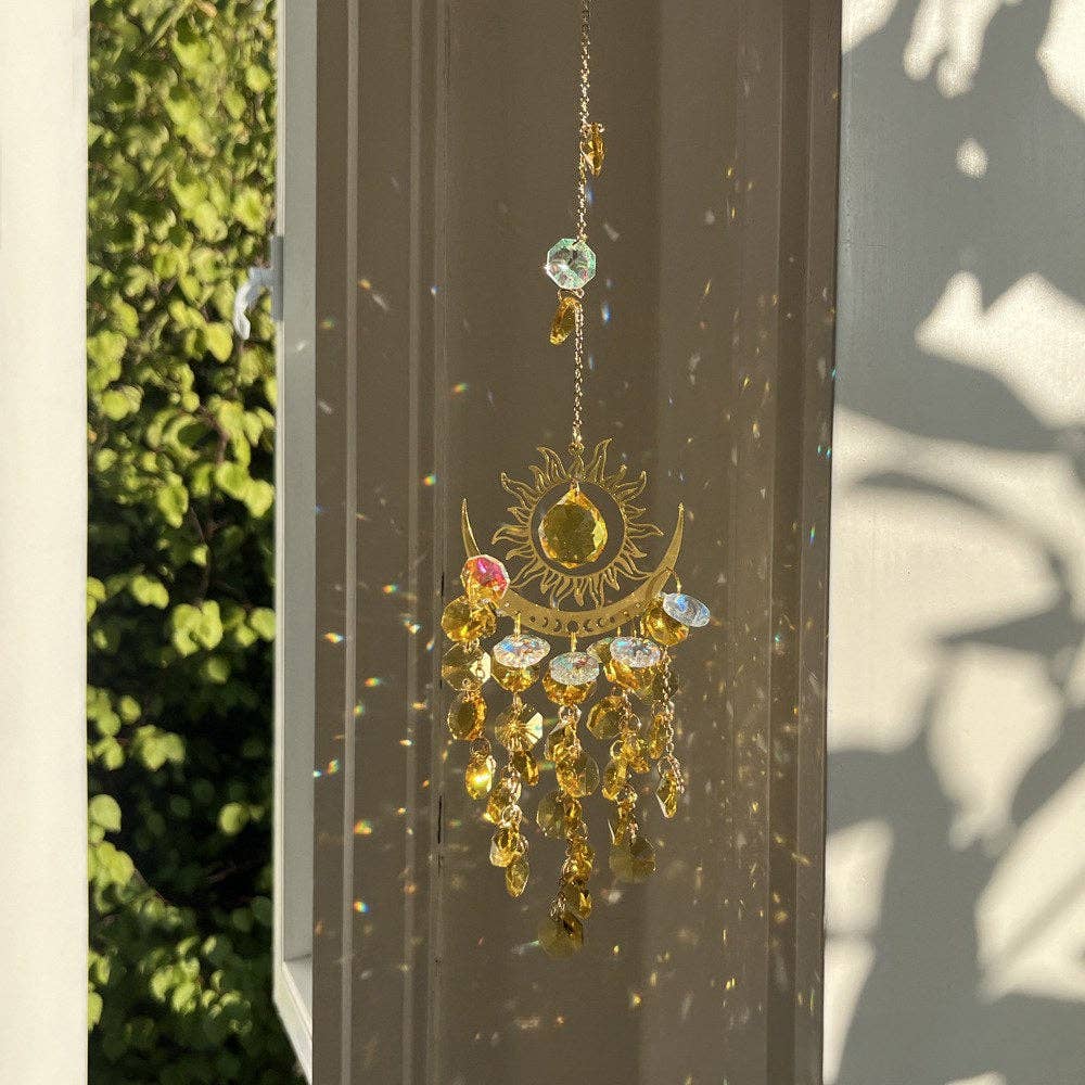 Sun Moon Colorful Crystal Hangings DP25A912