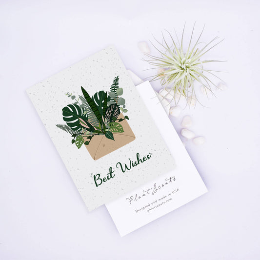 Best Wishes Holiday Card - Botanical Surprise
