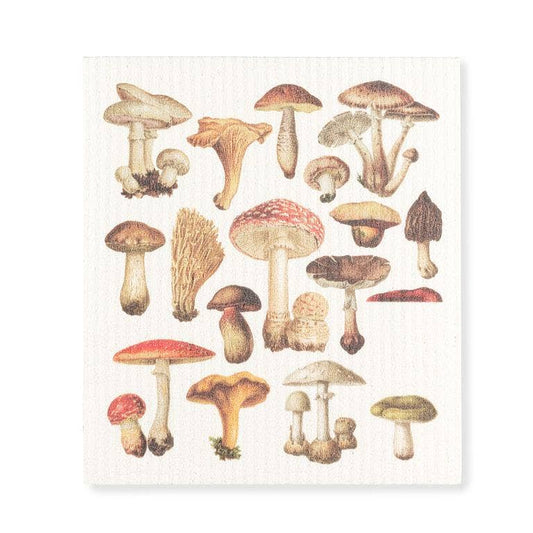 Mushrooms Dishcloth-6.75x7.5"L