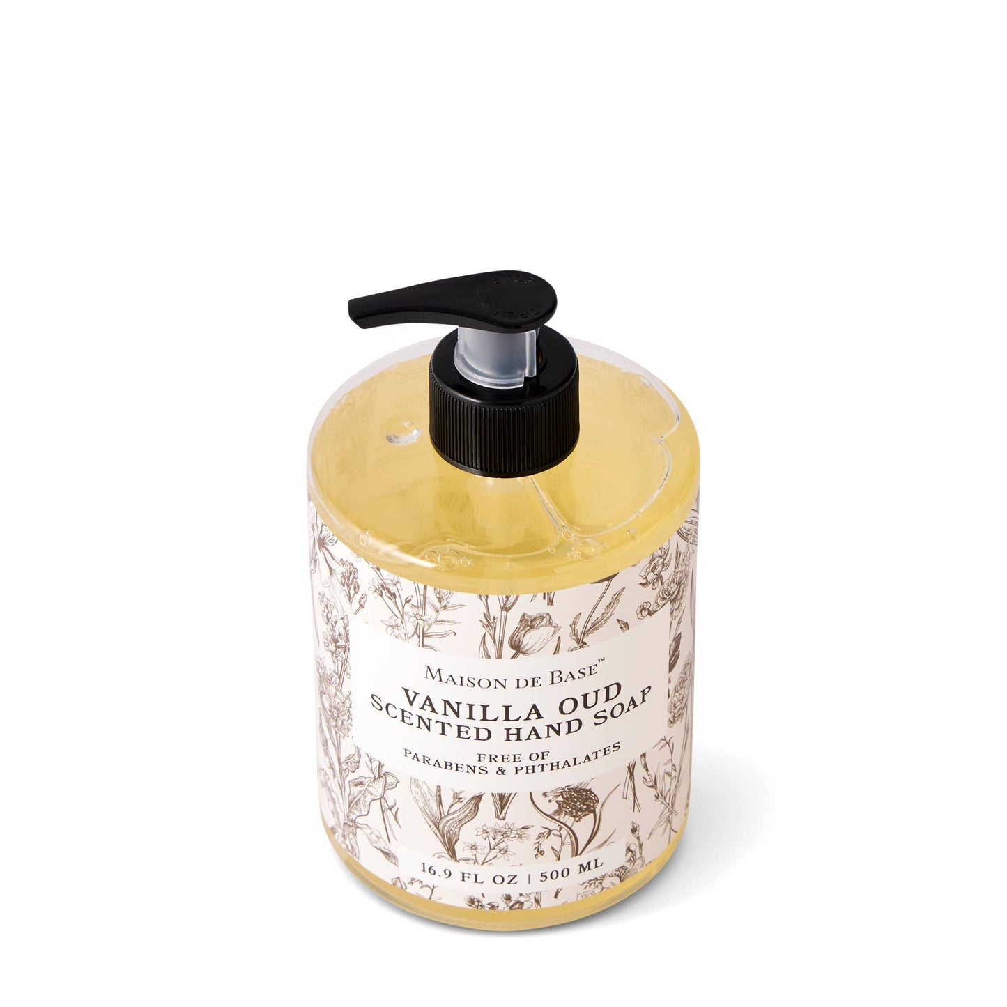 500ml Short Cylinder Gel Hand Soap - Vanilla