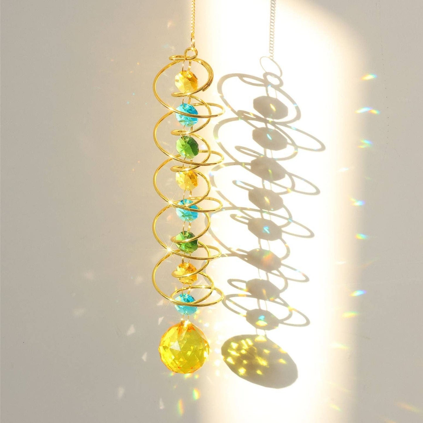 Rainbow Crystal Helical Suncatcher DP25D691